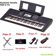 Keyboard Yamaha PSR S775 Original resmi Paket Complete