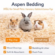 45L Aspen Hamster Bedding - Aspen Shavings Pet Supplies Bedding and Litter for Guinea Pig Rabbit Sna