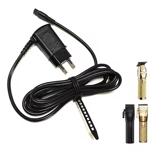 EU 4.5V Charger For BaByliss PRO FX820，FX788，FX787，FX870，FX707 Cordless Trimmer Power Cord AC Adapte