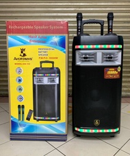 ORIGINAL Avcrowns Karaoke CH-126 Wireless Bluetooth Speaker / Rechargeabe / P.M.P.O 10000W / 2 Wirel