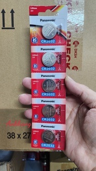 (Mẫu mới) Vỉ 5 viên pin CMOS CR2032 / CR 2032 3V Panasonic Lithium - Hàng chính hãng