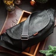 Zuo Yi กระเป๋าคาดอกแบบออริจินัลสำหรับคนกระเป๋าสะพายข้างหนังวัวนิ่มกระเป๋าเป้กีฬาหนังแท้ความจุใหญ่สำห