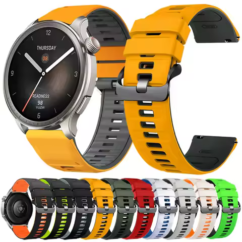 for Huami Amazfit Balance 22mm Band Silicone Sports Bracelet for Amazfit Balance 2 Strap GTR 47mm 4/