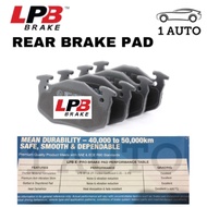 LPB e-PRO SEMI METALLIC REAR BRAKE PAD PEUGEOT 206CC 1.6