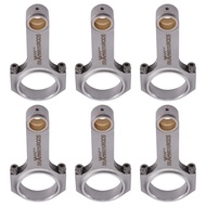 6pcs Forged EN24 H-Beam Connecting Rods for Porsche 3.2 carrera 911 3.3 Turbo 5" Maxpeedingrods