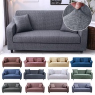 1/2/3/4 Seater Gray Sofa Cover Stretch Protector Universal Couch Cover Slipcover L/I Shape Sofa Cover