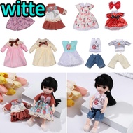 WITTE 16~17cm Dolls Dresses Multistyles Handmade 1/8 BJD Wedding Party Doll Outfit