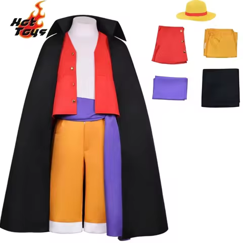 One Piece Cos Wano Country Onigashima Chapter Luffy Cosplay Costume Men's Clothing Cloths Cosplay Mo