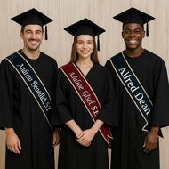Velvet Graduation Sash 1st Anniversary)