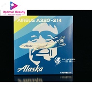 PandaModel 52316 1: 400 Alaska Airlines A320 N855VA Aircraft Model