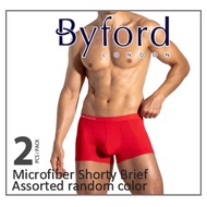 ByFord London 2Pcs Microfiber Spandex Shorty Brief (BUB695S)