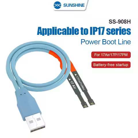 SUNSHINE SS-908H IP17 Series Repair Power Cable Suitable for IP17 Air/17Pro/17ProMax, just Buckle an