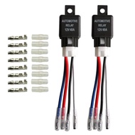 Relay Harness JD1912 Waterproof Car Relay With Cable 12V 40A 4Pin Automotive Relay Socket Harness Fo