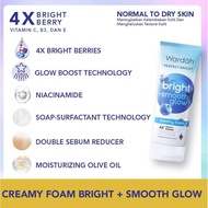 WARDAH perfect bright creamy foam 50 ml | 100 ml | smooth glow | oil control - sabun muka wardah per