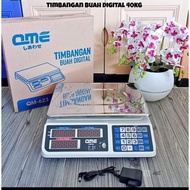 QME Digital Fruit Scale 40kg Digital Computing Scale 40Kg Double Display Digital Fruit Scale 40kg Ze