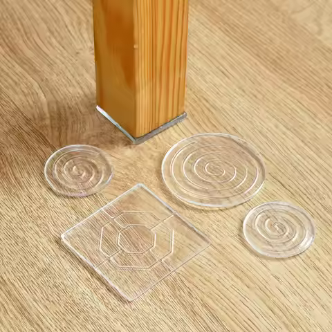 4pcs Silicone Non-Slip Pad Anti-moving Table Foot Mat Bed Foot Antislip Fixator Transparent Anti Vib