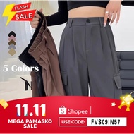 Cargo pants for women high waist pants 6 Pockets Multi Pockets Boyfriend plus size cargo pants