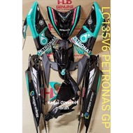 COVERSET YAMAHA LC135 PETRONAS V1 V2 V3 V4 V5 V6 V7 V8 NEW DESIGN