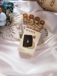 美國西洋古董飾品 / 美國COTY精裝粉盒口紅組合/古董擺飾