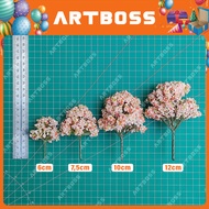 Peach Tree Model Miniature Foliage Diorama Peach Tree - S0044