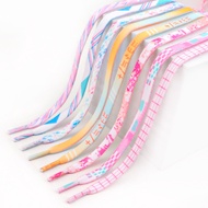 Flat Rainbow Tie-dye Shoelaces for Sneakers Canvas Sports Shoes
