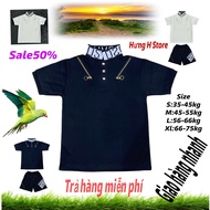 2-zip polo shirt, black and white, size 35-78lg