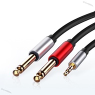 qh1nm666m_ Jack 3.5mm to 6.35mm Adapter Audio Cable for Mixer Amplifier CD Player Speaker 6.5mm 3.5 