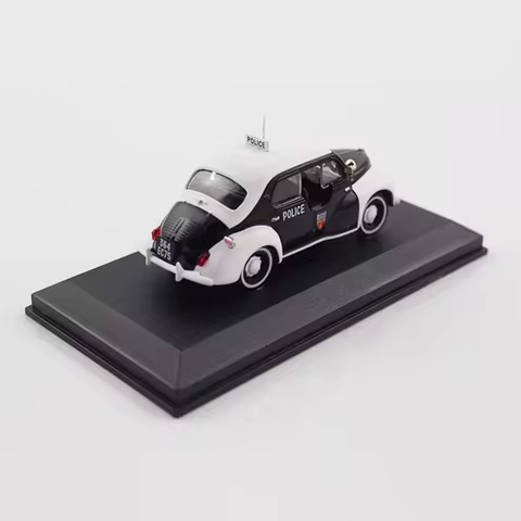 Long 8m Diecast 1:43 Scale 4CV 1956 Police Alloy Car Model Finished Simulation Collection Decoration