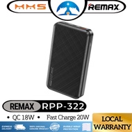 Remax Powerbank Original RPP-322 20W Powerbank Fast Charging Powerbank 16000mAh 2 Input & Output Por