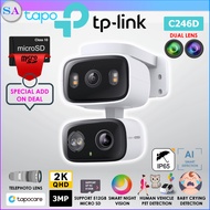 TP-Link Tapo C246D CCTV Dual Lens Wide Angle Telephoto Pan Tilt WiFi Network Indoor Outdoor Security
