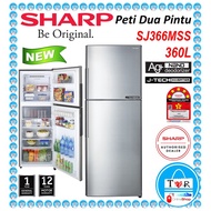 Sharp 360L Two Door Fridge Inverter / Peti Dua Pintu