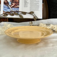 40728-稀有古董Villeroy & Boch波紋盤緣高腳盤 24cm