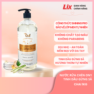 Nước rửa chén tinh dầu On1 hương gừng sả 1Kg N5503 - Sạch bóng vết dầu mỡ  bảo vệ da tay - Lixco Việ