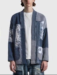 FDMTL BORO PATCHWORK HAORI JACKET 5YR WASH INDIGO Size 1