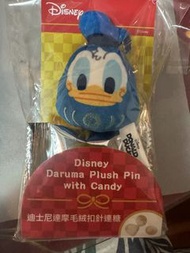 迪士尼唐老鴨達摩毛絨扣針連糖