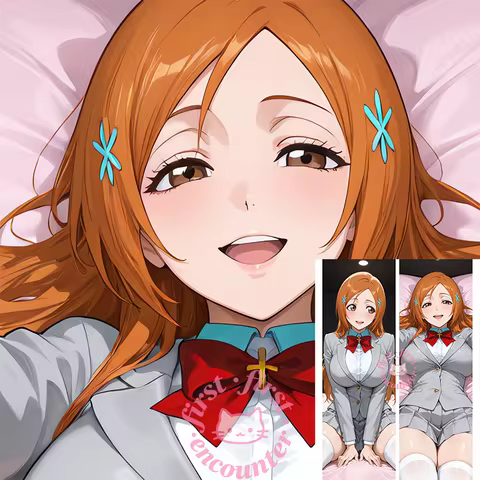 Inoue Orihime Dakimakura anime R18 girl DIY Double-sided Print Life-size body pillows cover Adult pi