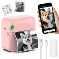 Mini Wireless Sticker Label Printer, Portable Thermal Pocket Printer, Suitable For Study, Inkless Re