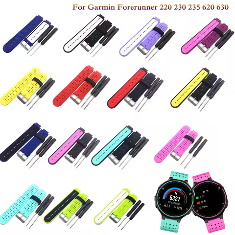 For Garmin Forerunner 235 fashion Bands Colorful Silicone Strap Bracelet For Garmin Forerunner 220 2