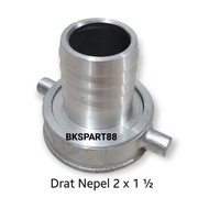 2x1,1/2 (2in to 1,1/2in) Aluminum Thread Bits for water pumps