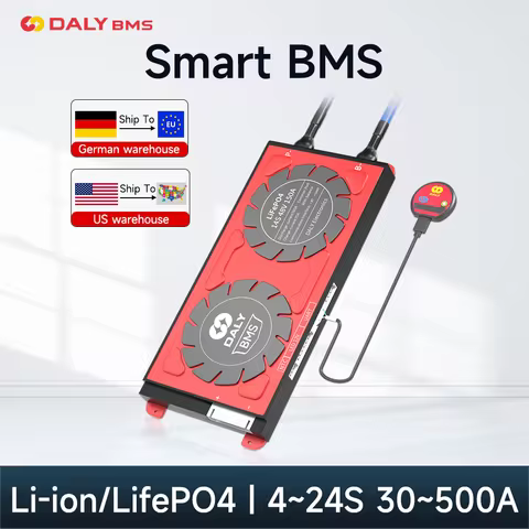 Daly Smart BMS 4S 12V 8S 24V 16S 48V 100A 150A 250A 300A 500A LifePO4 3.2V Battery BMS RS485 CANBUS 