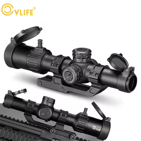 CVLIFE 1-6X24IR SFP EagleTalon LPVO Rifle Scope 30mm Cantilever Mount Illuminated BDC Reticle for .2