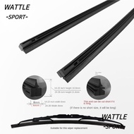 WATTLE Refill Strips, Durable 14/16/17/18/19/20/21/22/24/26/28 Inch Car Wiper Blade,  6mm Rubber Eas