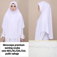 TUDUNG XXL PUTIH UMRAH & HITAM