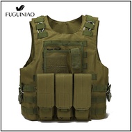 Fuguiniao High Quality Tactical Vest Black Mens Vest Field Waistcoat Combat Carrier（Free Shopping）