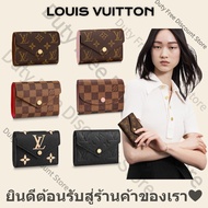 หลุยส์วิตตอง  Louis Vuitton /กระเป๋าสตางค์ ROSALIE กระเป๋าเงิน VICTORINE/กระเป๋าสตางค์ใบสั้น/กระเป๋าใส่เหรียญ/ที่ใส่บัตร M41939 One