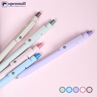 【OMALL】 5Pcs Retro Morandi Colour Gel Pens Soft Touch Quick Dry Smooth 0.5mm Gel Ink Pen For School 