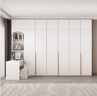 Enf Grade Solid Wood 60cm Deep Bedroom 2.5/2.6/2.7/2.8/2.9/3m Small Household Wardrobe Modern Simple