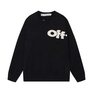 Off white 最新款大字母logo 前後字母圓領羊毛衫毛衣