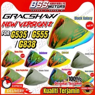 GRACSHAW Gennex G535 / Geomax G555 / Gaizer G838 ORIGINAL Visor Helmet V535 V838 (NEW Version 2) REV