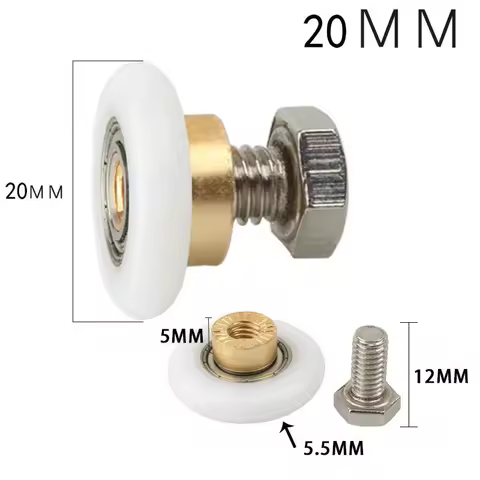 1/2/4pcs Door Roller Shower Rooms Cabins Pulley Shower Room Roller /Runners/Wheels/Pulleys Diameter 